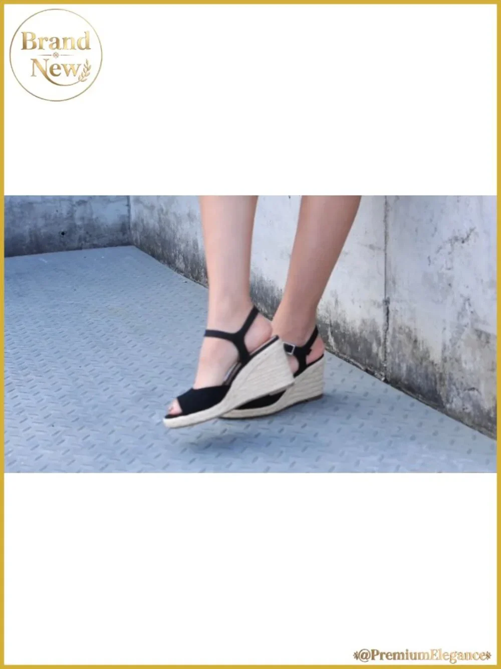Women's Wedge Platform Sandals Braided Espadrilles Ankle Strap Open Toe Buckle